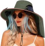 Solar Panel Powered Fan Built in Wide Brim Outdoor Fishing Sun Hat Men Him Boyfriend Bf Husband Uncle Awesome Grandpa Grandfather Who Have Cool Everything 1 Year First Anniversary Happy Birthday Gift