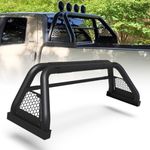 NIXON OFFROAD Roll Bar for Truck Bed Bar Sport Bar with Light Mount Universal Fit Full Sizes Pickup Trucks Compatible for Dodge Ram/Chevy Silverado/GMC/Ford F150 F250 F350/Toyota Tundra/Nissan Titan