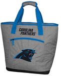 Rawlings NFL Soft Sided Insulated Large Tote Cooler Bag, 30-Can Capacity, Carolina Panthers