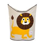 3 Sprouts Baby Laundry Hamper - Nursery Laundry Basket for Boys and Girls, Kids Clothes Hamper, Panier a Linge Bebe, Lion