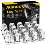 MIKKUPPA 1/2-20 Lug Nuts for 1987-2018 Jeep Wrangler, 2002-2012 Jeep Liberty, 1993-2010 Jeep Grand Cherokee Aftermarket Wheel 20pcs Chrome Closed End Lug Nut