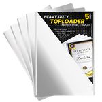 Performore 11" x 8.5" Heavy Duty Rigid Print Crystal-Clear Toploader Frame - Holder, Protect, Store, Display Photographs, Prints and Documents (5 Pack)