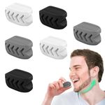 DELICATE 6Pcs Jawline Exerciser for Men Women, 40/50/60lbs Resistance, Safe Silicone Jaw Line Exerciser, Enhances Facial Muscles & Sculpts Jawline, Includes Storage Case