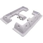 VIVLLEN Solar Panel Mounting Brackets ABS Bracket Kit 7PCS, Drill-Free Widely Used on Roofs of RV, Caravans, Vehicles, Camper Vans, Garages,Sheds, Deck of Boats (White)(7PC)