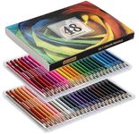 Corslet 48 Pc Oil Colour Pencils Set Art Kit Color Drawing For Artists Sketching Artist Beginners & Pro Art, And Colouring, Multi-coloured, Multi