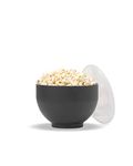 W&P Microwave Silicone Popper Maker | Black | Collapsible Bowl w/Built in Measuring, BPA, Eco-Friendly, Waste Free, 9 Cups of Popped Popcorn