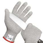 Schwer SlicePro ANSI A9 Cut Resistant Gloves, Food Grade Reliable Cutting Gloves, Mandoline Gloves for Kitchen Meat Cutting, Oyster Shucking, Fish Fillet Processing, Wood Working, AR1501, S