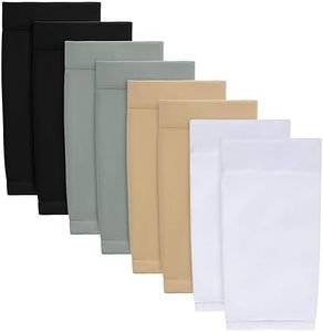 HOVEOX 4 Pairs Tattoo Cover Up Sleeve Forearm Sleeve Tattoo Sleeve Covers Forearm Tattoo Cover Sleeve Tattoo Sleeves for Women Men (7.4 inch, black, white, nude, gary)