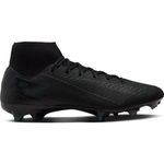 Nike Men's Zm Superfly 10 Acad Fg/Mg Football Shoe, Black/Black/Deep Jungle, 11 UK