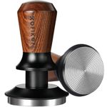 KOFIKOFI 53.3mm Espresso Coffee Tamper with Two 30lbs Spring Loaded, Barista Tools Hand Tamper with Stainless Steel Ripple Base and Rosewood Handle Fits for Breville/Sage Series 54mm Portafilter