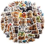 Cute Two Animals Stickers for Kids,