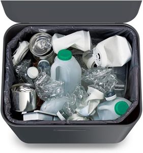 Joseph Joseph Totem Max 60L Kitchen Bin – Waste & Recycling, Odour Filter, Graphite