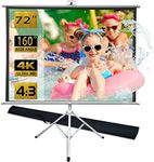 Projector Screen and Stand 72 inch 