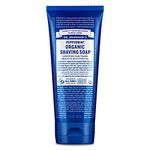 Dr. Bronner's - Organic Shaving Soap (Peppermint, 207 mL) - Certified Organic, Sugar and Shikakai Powder, Soothes and Moisturizes for Close Comfortable Shave, Use on Face, Underarms and Legs