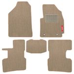 Elegant Polypropylene Custom Fit Car Mat/Carpet Compatible with Kia Seltos- Cord Beige