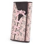 UTO Wallet for Women RFID Large Capacity Vegan Leather Card Holder Phone Case Zipper Pocket Purse Clutch CA