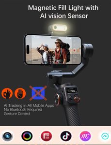 hohem iSteady M6 3-Axis Smartphone Gimbal – Magnetic Light, OLED Display