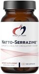 Designs for Health Nattokinase with Serrapeptidase - Natto-Serrazime + Proteolytic Enzymes - Designed to Support a Healthy Circulatory System + Immune Health - Non-GMO Supplement (120 Capsules)