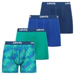 Levi’s Mens Underwear Microfiber Boxer Brief for Men Ultra Soft 4 Pack Logo M