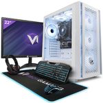 Vibox I-16 Gaming PC - 21.5" Monitor Bundle - Quad Core AMD Ryzen 3200G Processor - Radeon Vega 8 Graphics - 16GB RAM - 1TB SSD - Windows 11 - WiFi