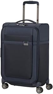 Samsonite Airea - Spinner S Expandable, Carry-on Luggage, 55 cm, 38/43.5 L, Blue (Dark Blue)