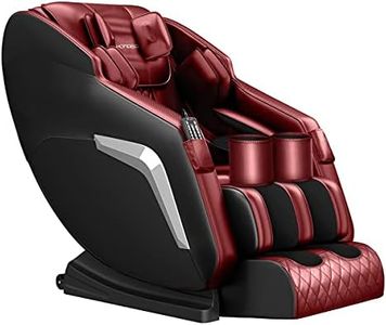 HOMASA Red Full Body Massage Chair Zero Gravity Recliner with Heating Function