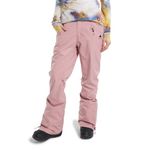 Burton Womens' Marcy High Rise 2L Stretch Waterproof Snow Pants (Standard, Small, Powder Blush)