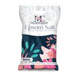 Pure Epsom Salts 10kg, Total Body Therapy, 100% Pure Premium Quality Magnesium Sulphate Traditional Bath Soak, Fine 1.4mm Easily Dissolvable Grain Size, Vegan Friendly