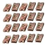 uxcell uxcell20pcs Speed Fastener Extruded U Nut Clip Zinc Plated Brass Tone for M6 Screw Bolt