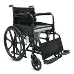 ARCATRON MOBILITY Reinventing Assisted Living By Frido|Fsc101 2In1 Foldable Wheelchair For Commode Use-Made In India,Lifetime Spare Parts Support-Easy Folding Mechanism,Steel Chassis & Rear Mag Wheels