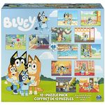 Bluey 12-Pack of Jigsaw Puzzles for Families, Kids, and Preschoolers Ages 4 and Up