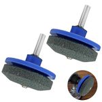 Lawn Mower Blade Sharpener - 2 Pack Blue Garden Tool Sharpeners