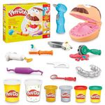 Play-Doh Drill 'n Fill Dentist Toy for Toddlers, Non-Toxic Modelling Compound Set with 6 Cans, Creative Toys for 3+ Year Old Kids