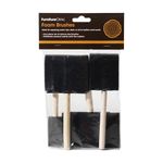 Foam Brushes for Applying Dye, Paint, Stain, Varnish and Oil to Wood. Perfect for Arts, Crafts, Cleaning and More. Four Piece Set.