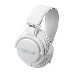 Audio-Technica ATH-PRO5XWH Professional Closed-Back Dynamic Over-Ear DJ Monitor Headphones, White