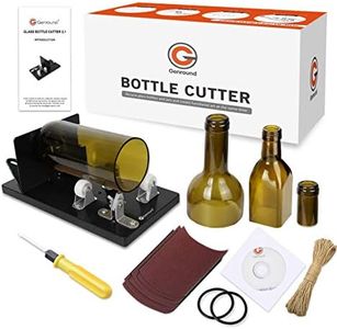 Bottle Cutter Genround [2019 Upgrade 2.1] Glass Bottle Cutter Machine for Round Square & Oval Bottle | Cut Bottle from Neck to Bottom | Glass Cutter Bottle Cutting Tool for DIY Projects