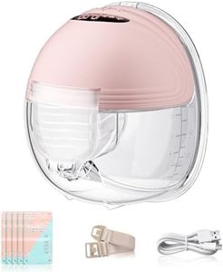 Hands Free Breast Pump, Wearable Breast Pump, Electric Breast Pump for Breastfeeding with 24mm Double-Sealed Flange, 3 Modes & 12 Levels,Smart Display, Low Noise,(1PACK)