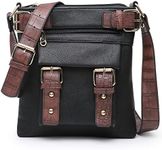 Dasein Women Lightweight Crossbody Bags Soft Vegan Leather Messenger Bag Shoulder Bag Travel Purse