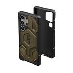 URBAN ARMOR GEAR UAG Designed for Samsung Galaxy S24 Ultra Case 6.8" Monarch Pro Kevlar Element Green, Magnetic Charging Rugged Military Drop-Proof Impact Resistant Non-Slip Protective Cover