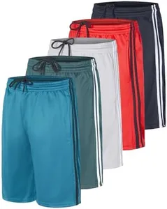 5 Pack Boys Shorts Baseball Kids Athletic Basketball Soccer Girls Summer Running Activewear Lacrosse Teen Mesh Ropa Niño Track, 12-14
