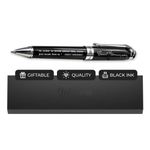 Ernest Hemingway Luxury Gift Pen with Inspirational Quote - "In Order to Write About Life, First You Must Live it." - Gift for Writer English Teacher Author Journalist Reporter