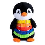 Buckle Toy - Blizzard Penguin Stuffed Animal - Montessori Learning Activity Toy - Develop Motor Skills and Problem Solving - Counting and Color Recognition - Kids Airplane Travel Accessories