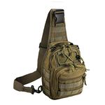 Tactical Shoulder Bag,1000D Outdoor Military Sling Daypack Backpack (1 Pack Green, Tactical)