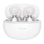 Fulgivate Wireless Earbuds - Premium Sound Bluetooth 5.3 Earphones 48H Music Playtime, IPX5 Comfortable in-ear Headphones for Fitness Working Commuting Sleeping (White)