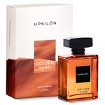 UPSILON Golden Sand Men's Perfume | Long Lasting Eau De Perfumes for men | Luxury Premium Perfume for Men | Fresh & Powerful Fragrance | Travel Friendly EDP Perfume for Men (100 ml)