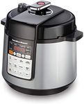 Hamilton-Beach 6 Qt. Multi-Function Pressure Cooker, Slow Cooker, Rice Cooker, Steamer, Saut, Egg Cooker and Warmer, 34500, Grey