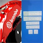 R&G Brembo Decal Combo Package for 6 Piston & 4 Piston & Brembo Logos Brake Caliper Decal Sticker High Temp Set of 6 Decals + Instructions + Decal Surface Preparation Solution (White)