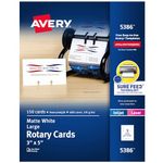 Avery Rotary Cards, Laser and Ink Jet Printers, 3 x 5 Inches, 150 Cards per Box (05386)