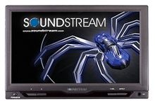 Soundstream VHR-72IRA Universal 7-Inch Headrest Monitor with 2 A/V Inputs and LED Backlighting, Black