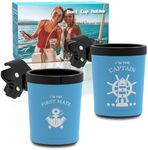 Boaton Boat Gifts for Men, Boat Gifts for Couples, Marine Boat Rail Cup Holder, Boat Drink Holder, No Drilling Install On Bimini Top Cover Or Pole, Boat Accessories Gifts for Men